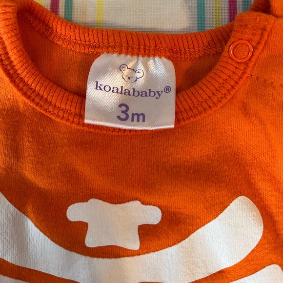 🔆Koala Baby Orange Skeleton Bodysuit Size 3 Months - Picture 4 of 4